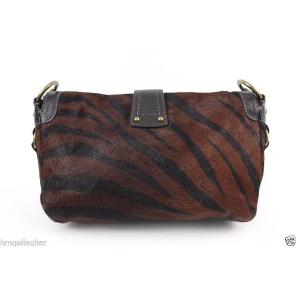 COACH Chelsea Zebra Stripe Haircalf Bag #8A62 - Picture 2 of 8